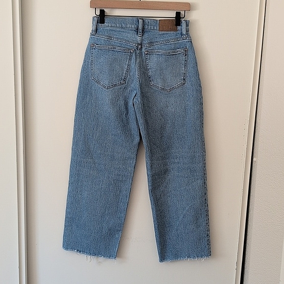 Madewell Womens 25 The Perfect Vintage Wide Leg Crop Jeans Casual Classic Preppy - Picture 5 of 8